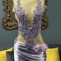 Lavender Rimstones Bday dress