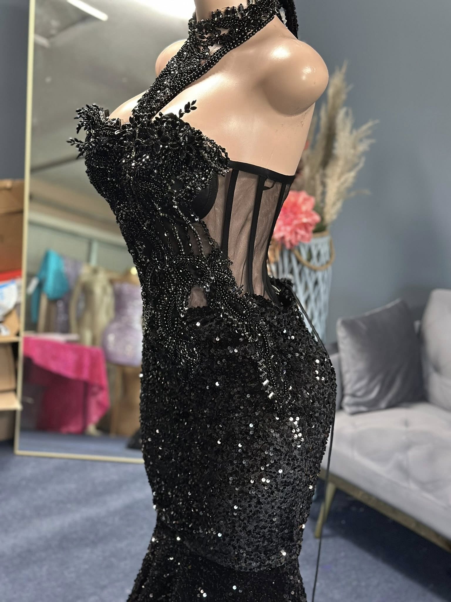 Black Diamond Prom Dress
