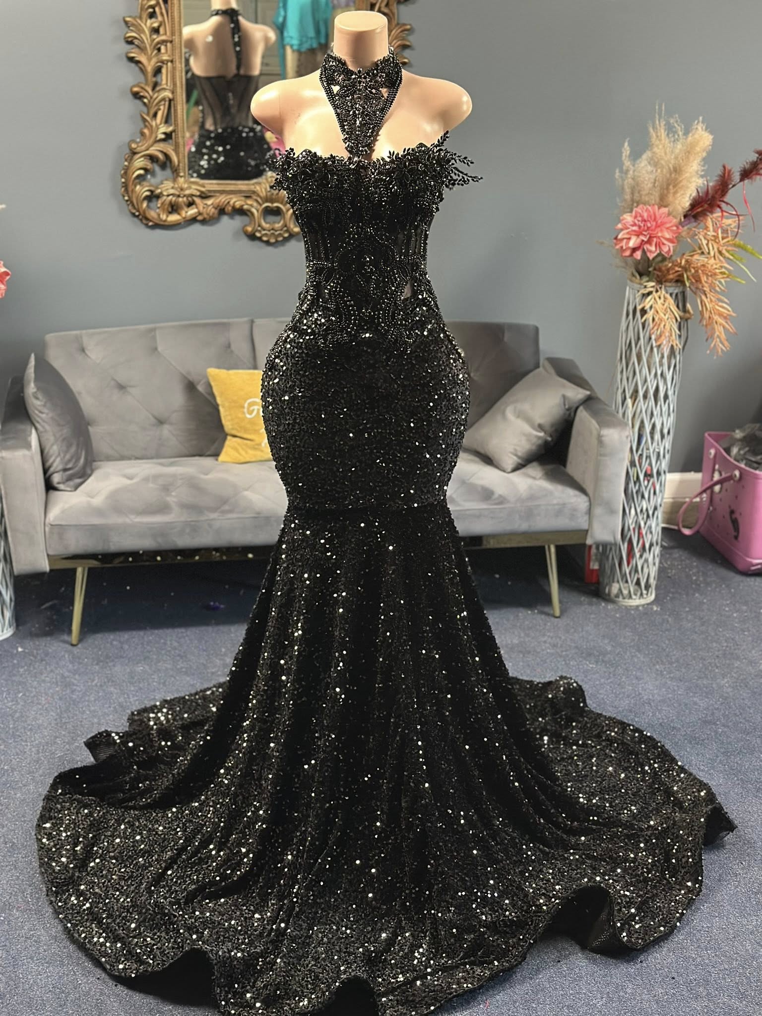 Black Diamond Prom Dress