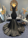 Black Elegancy/ Prom Dress/ Formal